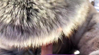 Vilu Vidish Is Sucking Dick in the Winter Forest