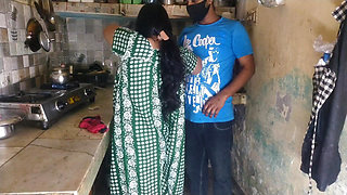 Desi Bhabhi Big Boobs Cleavage Tease in Kitchen Hot Indian Village Girls Exposed