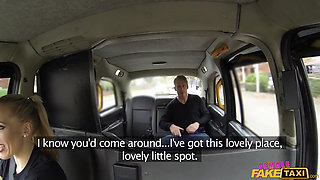 Female Fake Taxi - Student and Driver Caught Fucking