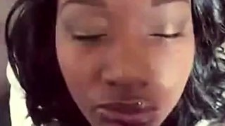 Ebony Amateur's Massive Facial