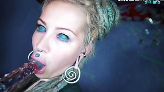 Latex Loving Tattooed Girl Squirt Filled Asshole Fun Prolapse And Gapes