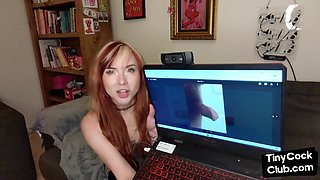 SPH British amateur porn chick humiliating small cocks in he