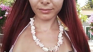 Topless Teasing in the Outdoors