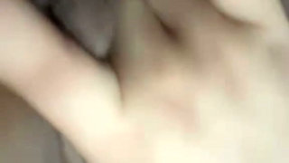 Amateur wife masturbates with her fingers in her pussy