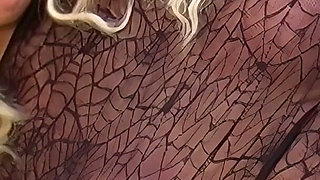 Blonde Big Tits MILF Kyla Kroft Sucks off a Big White Cock in the Kitchen