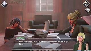 Interactive visual novel with a focus on curves and misty adventures