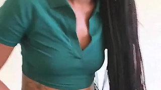 Sexy Ebony Interviewed Then Sucks My Big Black Cock!