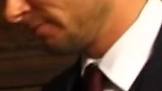 Humiliating hanging out dick sucking