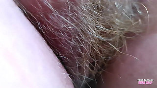 Hairy Pussy - up Close and Personal (homemade Natural Bigtits Mature Stepmother BBW Wife