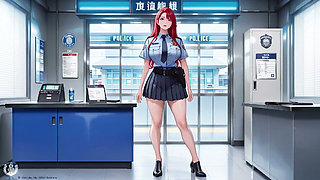 Office Uniform Too Tight, Elevator Door Squeezes Her Waist!