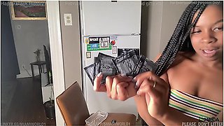 Ebony cam girl teases and satisfies