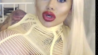 Amateur blond girl with big boobs getting fucked