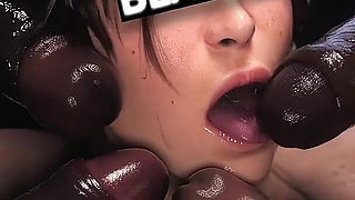 Slutty Big Ass Latina Destroyed in Wild BBC Orgy Nonstop Hardcore Rough Fucking