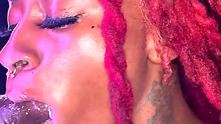 Throat Goat Gets a Big Black Dick