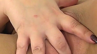 Chunky Mature Louise From the UK Fingers Her Shaven Cunny in Fishnet Tights