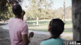 Homeless stalker witness Latina COUGAR ravage