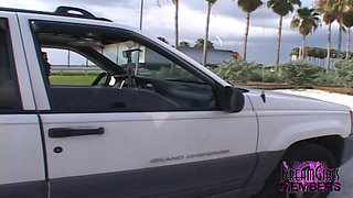 Three Hotties Play Naked on a Public Beach