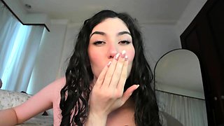 Hottest brunette solo webcam masturbation 2