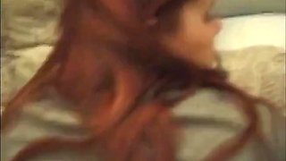 Sexy amateur redhead gets fingered