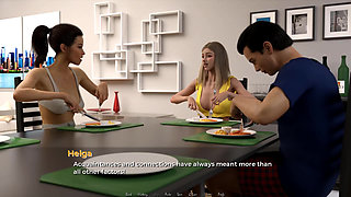 Moving Down: submissive house husband is doing all the homework while his wife is chilling ep.48