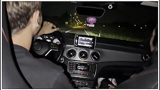 As We Were Coming Home From The Cinema In. Car With Friends, I Started Sucking The Dick Of The Guy S