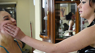 Faceslapping Extreme Slaps - I Will Slap Your Fucking Face Until Its Blaze!! by Domina Emilia and Her Slave Miranda