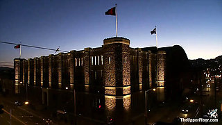 Cherry Torn Rough Blowjob and Whipping - Skinny Brunette Dominated and Stuffed