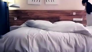 Amateur Asian College Teen Gives Blowjob
