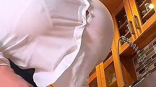 Crazy Dishwasher Makes Them Bigger! Breast Expansion