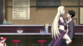 Naruto's appointment with INO to eat Ramen in Ichiraku