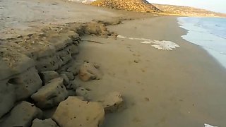 Amateur Couple's North Cyprus Beach Adventure