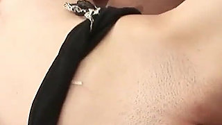 Young skinny teen participates in the casting for the first time