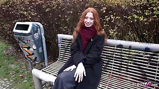 GERMAN SCOUT - Redhead Alice Seduce Lovemaking