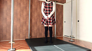 Private Video Shoot. a Dominant-submissive Girl Is Tied up