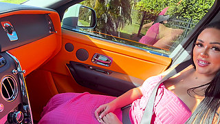 Super Thick Latina Gets Picked up & Fucked in Rolls Royce Truck