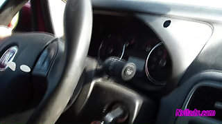 In the Car Playing with My Husband