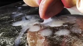 Milf chick loves to jerk his cock off and ate a load of cum after compilation