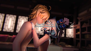 My Blonde Stepsister Begged Me To Fuck Her Tiny Ass ( 3D Realistic )