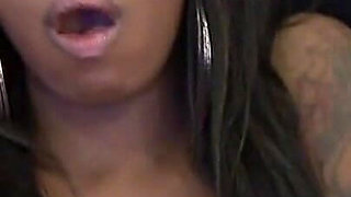 Black Girl Has Fun with Her Huge Dildo