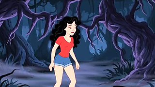 Student Cutie Gets Monster Fucked in Camp – Cartoon Horror Parody