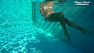 All Natural MILF Julia North Underwater Anal in the Pool