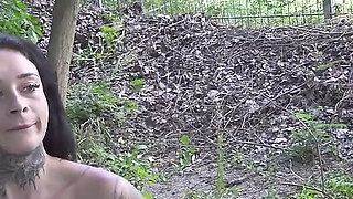 Lena Desire Tied to the Sperm Tree in the Sex Forest