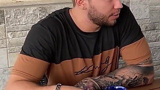 Redhead with Breast Piercing Gives Me Coffee, Big Ass, Pink Pussy and Blowjob - Andrea Castro & Brian Evansx