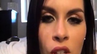 Dirty-Talking Latina Helps With Jerking Off