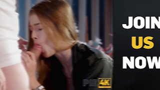 Glasses-Wearing Nerdy Big-Butted Cutie Discoveres Perfect Anal Pounding Spot Through Wild B