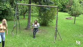 Hot MILF's Teach a Lesson to This Naughty Slave