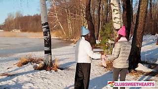 Cold Crispy Day! Just Perfect for Selfies and Eating pussy at ClubSweethearts