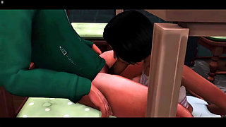 Indian Stepsister Sucking Arun Cock Under Table While Stepmom Eating