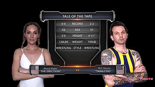 Mona Wales Vs Will Havoc Mixed Wrestling