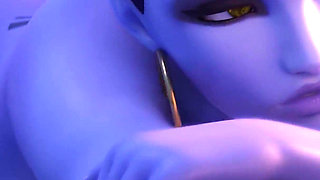 Widowmaker From Overwatch - Sniper Mission Failed Because of Big Cock - Doggystyle & Beach Jack-o Pose Big Ass Fuck 3D